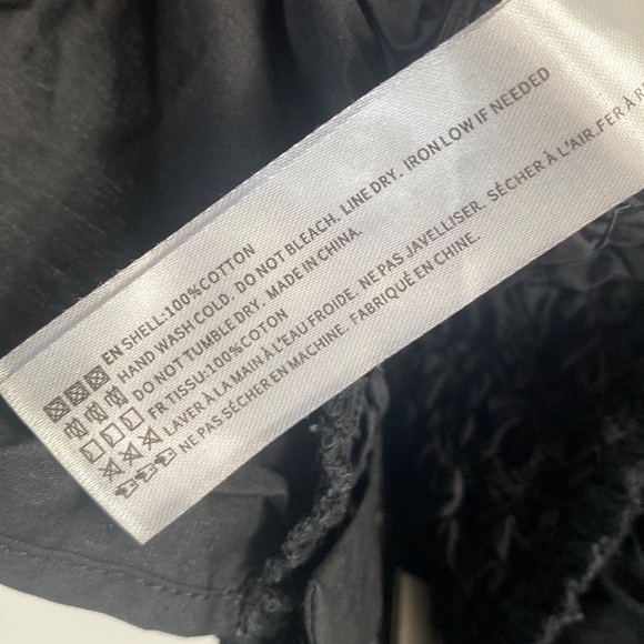 (AA4) En Saison Matisse Bow-Front Peplum Blouse, Black, Size Medium, NWT - Picture 8 of 16